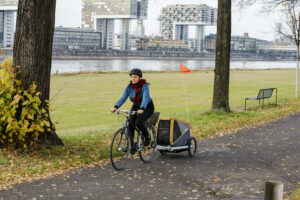Fahrradfahren-hund-tour