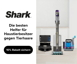 Hundehaare entfernen: Banner Angebot Shark Tierhaar-Staubsauger