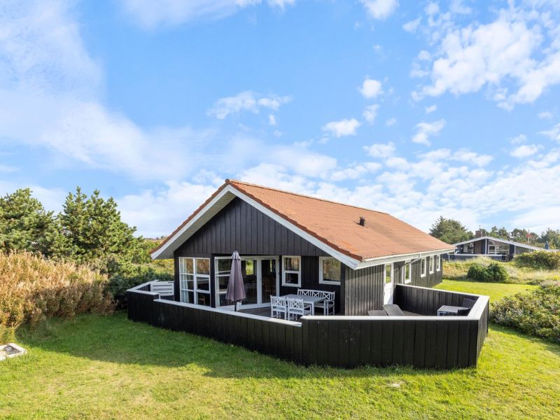 Urlaub mit Hund Dänemark - Eine Ferienhaus mit einer Umzäunten Terrasse