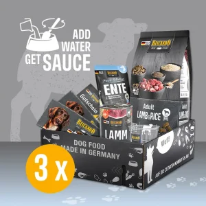 3x Dog Boxbox Lamb Rice von Belcando