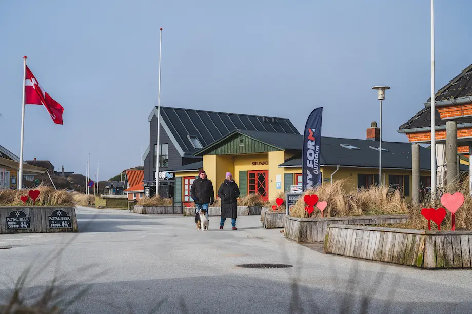 Kleiner Ort in Dänemark zur Winterzeit